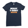 nerdy shirt Ladies Fitted T-Shirt