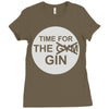 time for the gin Ladies Fitted T-Shirt