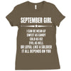 Super September Girl Ladies Fitted T-Shirt
