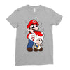 mario licking toad Ladies Fitted T-Shirt