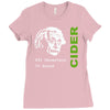 albert einstein theory of 7% proof geeky science cider scrumpy drinkin Ladies Fitted T-Shirt