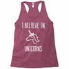 i believe in unicorns 2 Racerback Tank