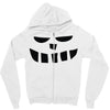 smiling teeth pumpkin face Zipper Hoodie