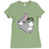 kiss my soft ass Ladies Fitted T-Shirt
