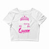 Celebrating With the 3rd Birthday Queen Crop Top
