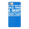 my kids made me bald tired funny iPhone 7 Case