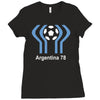argentina 78 world cup 1978 retro football Ladies Fitted T-Shirt