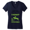 I Don't Need Therapy Just to Do Horseriding Women's V-Neck T-Shirt