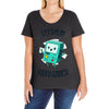 let's play video games Ladies Curvy T-Shirt