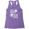 work like a captain party like a pirate Racerback Tank