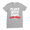 Plays With Cars Ladies Fitted T-Shirt