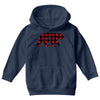 baby christmas bear Youth Hoodie