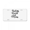 badass feminist cat mom License Plate
