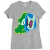 vector scratch Ladies Fitted T-Shirt