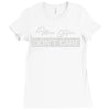 mom hair don't care Ladies Fitted T-Shirt