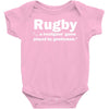 rugby a hooligans game Baby Onesie