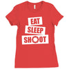 v5 eat sleep shoot Ladies Fitted T-Shirt