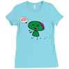 zombie cartoon Ladies Fitted T-Shirt