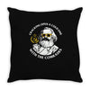 cracking open a cold one with the comrades Throw Pillow