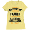Super Cool Father Of A Freaking Awesome Daughter Ladies Fitted T-Shirt
