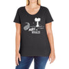 nuke the whales Ladies Curvy T-Shirt