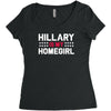 hillary is my homegirl funny Women's Triblend Scoop T-shirt
