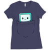 bmo pocket Ladies Fitted T-Shirt
