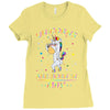 Unicorns are born in May Ladies Fitted T-Shirt