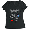 Our Family is Growing Women's Triblend Scoop T-shirt
