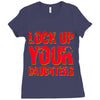 lock up your daughters Ladies Fitted T-Shirt