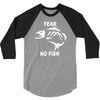 fear no fish bone skeleton 3/4 Sleeve Shirt