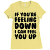 new rude birthday present Ladies Fitted T-Shirt