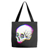 skull glitch Tote Bags