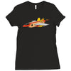top bun Ladies Fitted T-Shirt