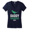 Daddysaurus Women's V-Neck T-Shirt