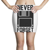 never forget floppy disk Mini Skirts