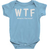 wtf where's the food Baby Onesie