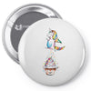 Cute Unicorn and Happy Cupcake Pin-back button