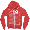 July Girl Facts Leo Zipper Hoodie