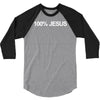 100 % jesus 3/4 Sleeve Shirt