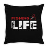 Fishing Life Throw Pillow