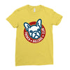 french bulldog club Ladies Fitted T-Shirt