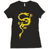 chinese dragon cool oriental asian kung fu Ladies Fitted T-Shirt