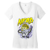 astronaute nerd Women's V-Neck T-Shirt