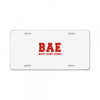 BAE Best Aunt Ever License Plate