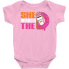 She Wants The D Dunkin Donuts Baby Onesie
