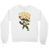 vegan pizza power Crewneck Sweatshirt