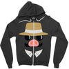 minimal porco Zipper Hoodie