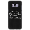 i can't adult today white logo Samsung Galaxy S8 Plus
