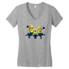 minion hurrey Women's V-Neck T-Shirt